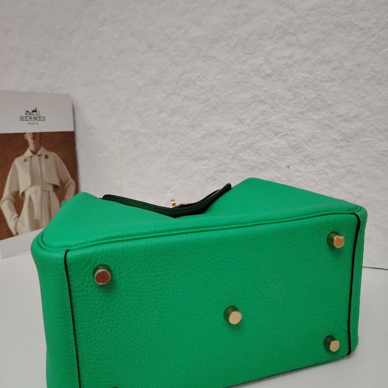 Hermès 愛馬仕 Lindy26 薄荷綠 金扣 TC皮 Z刻 大全套-3