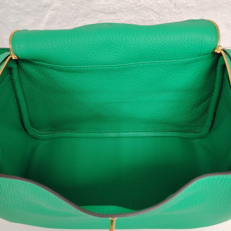 Hermès 愛馬仕 Lindy26 薄荷綠 金扣 TC皮 Z刻 大全套-6