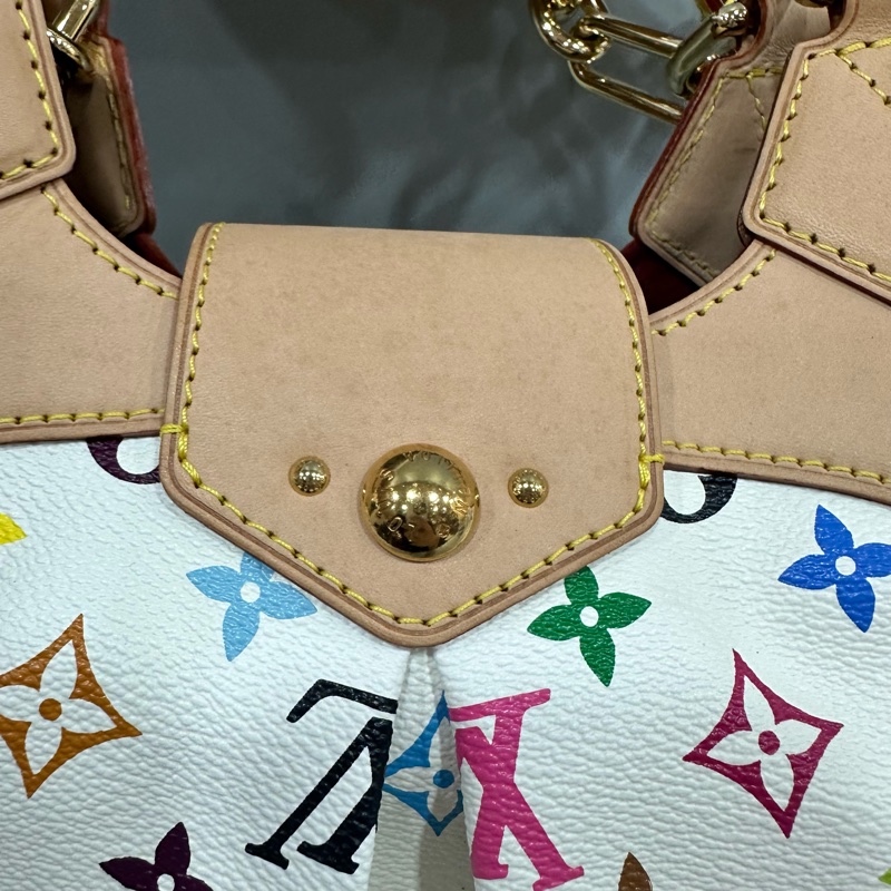 LV M40124 白彩金屬肩背包 村上隆 x URSULA-20