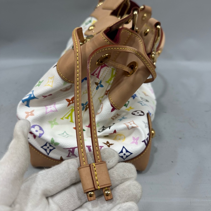 LV M40124 白彩金屬肩背包 村上隆 x URSULA-24