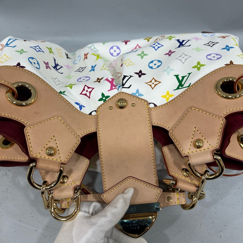 LV M40124 白彩金屬肩背包 村上隆 x URSULA-39