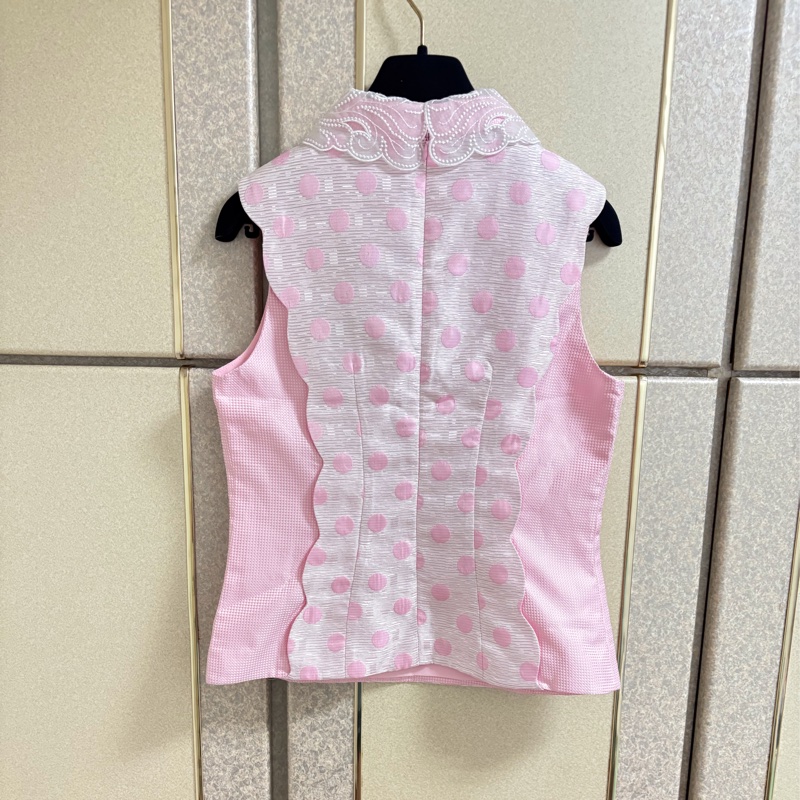 32）Ecko Mit 精品粉色質感上衣 S號 全新含吊牌原價5280-1