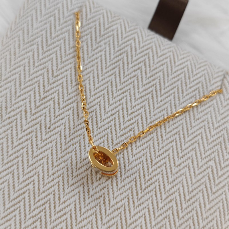 Hermes 愛馬仕 Mini Pop H 奶茶色 項鏈 閑置新-2