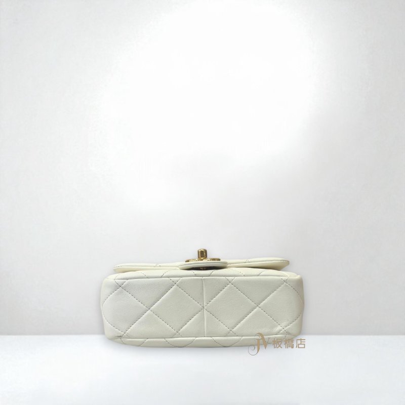 CHANEL包包  白羊皮金鍊把手MINI COCO AS3723-4