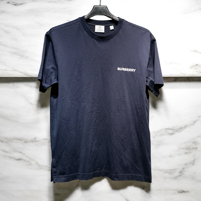 莉亞精品♡ Burberry TB logo深藍短袖xs 近新-0