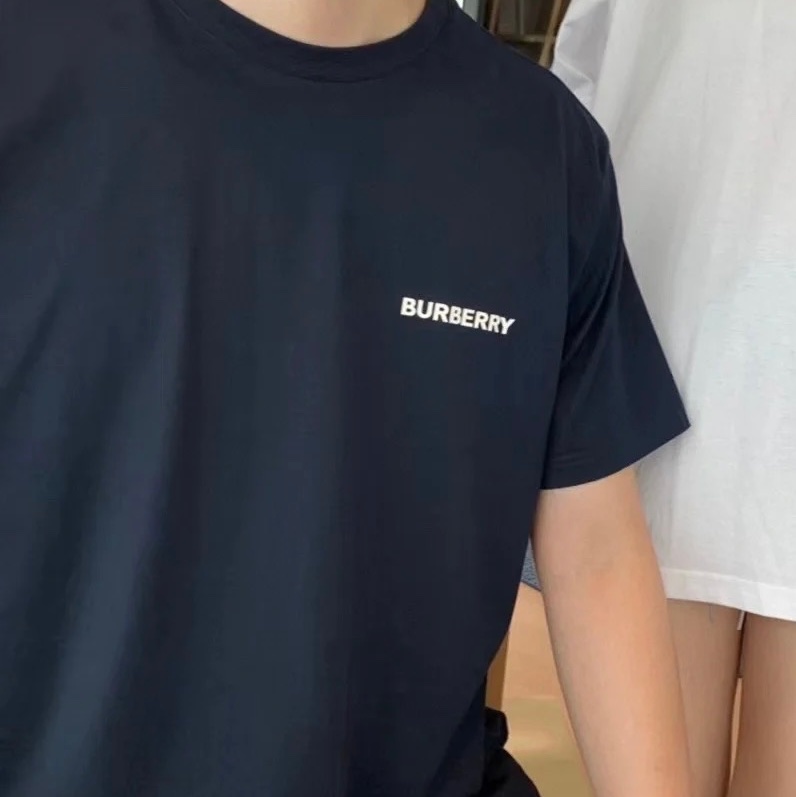 莉亞精品♡ Burberry TB logo深藍短袖xs 近新-1