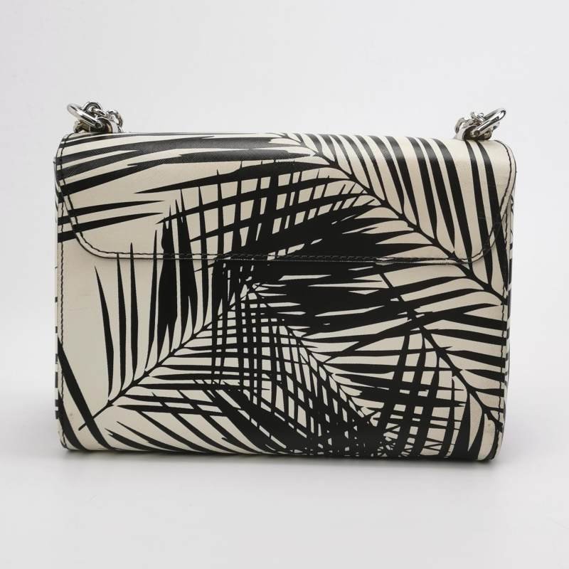 Louis Vuitton (LV) Twist 中號 牛皮 植物印花 旋轉鎖扣 單肩包-1