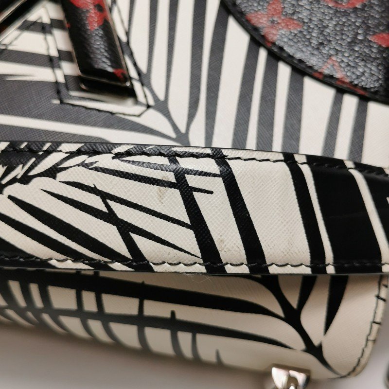 Louis Vuitton (LV) Twist 中號 牛皮 植物印花 旋轉鎖扣 單肩包-19