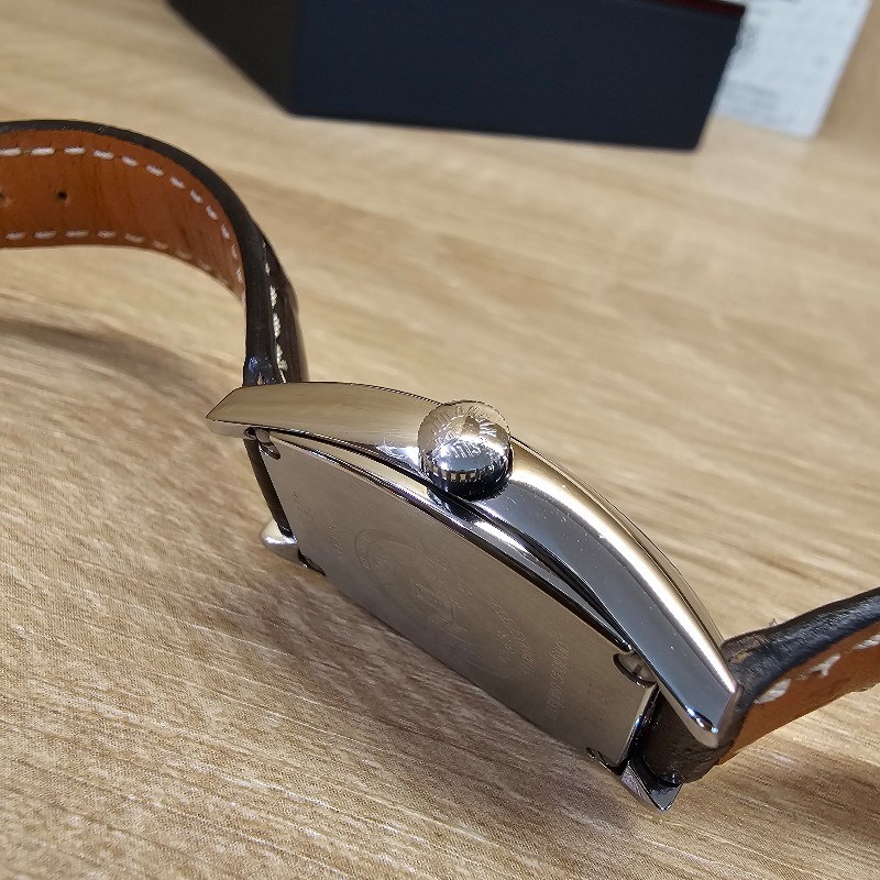 Longines浪琴 藍鋼針Elegant優雅系列酒桶型自動機械錶-6