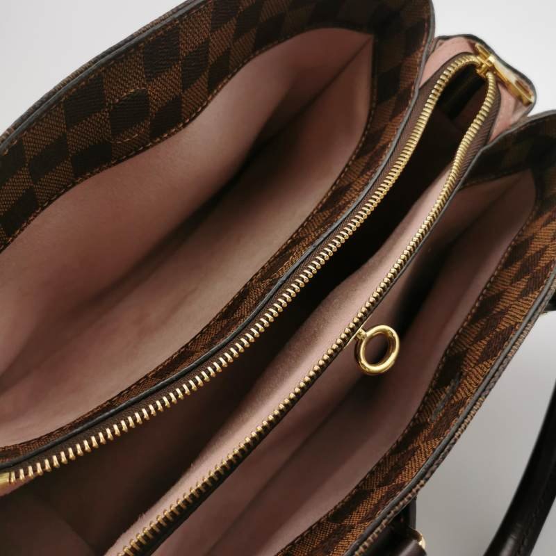 Louis Vuitton (LV) Normandy諾曼底 牛皮 棋盤格 鎖扣 斜背包 單肩包-6