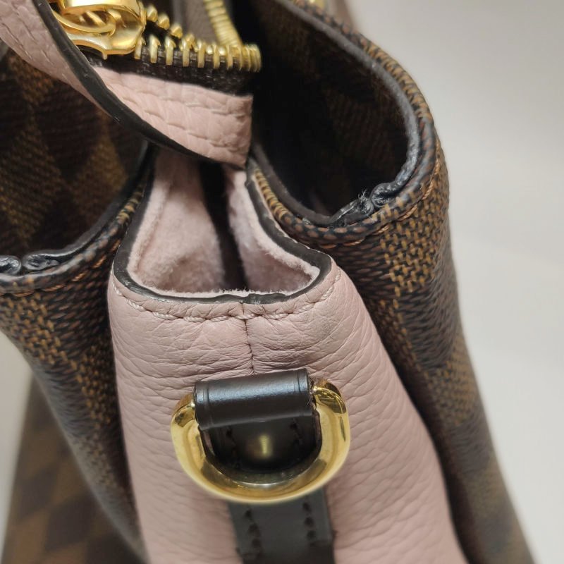 Louis Vuitton (LV) Normandy諾曼底 牛皮 棋盤格 鎖扣 斜背包 單肩包-10