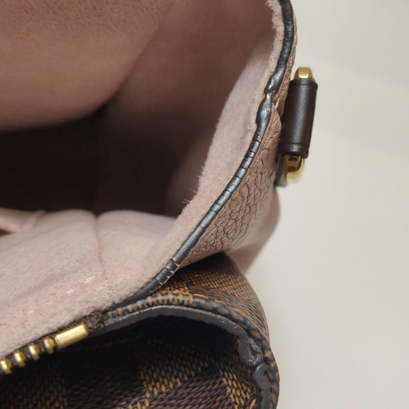 Louis Vuitton (LV) Normandy諾曼底 牛皮 棋盤格 鎖扣 斜背包 單肩包-13