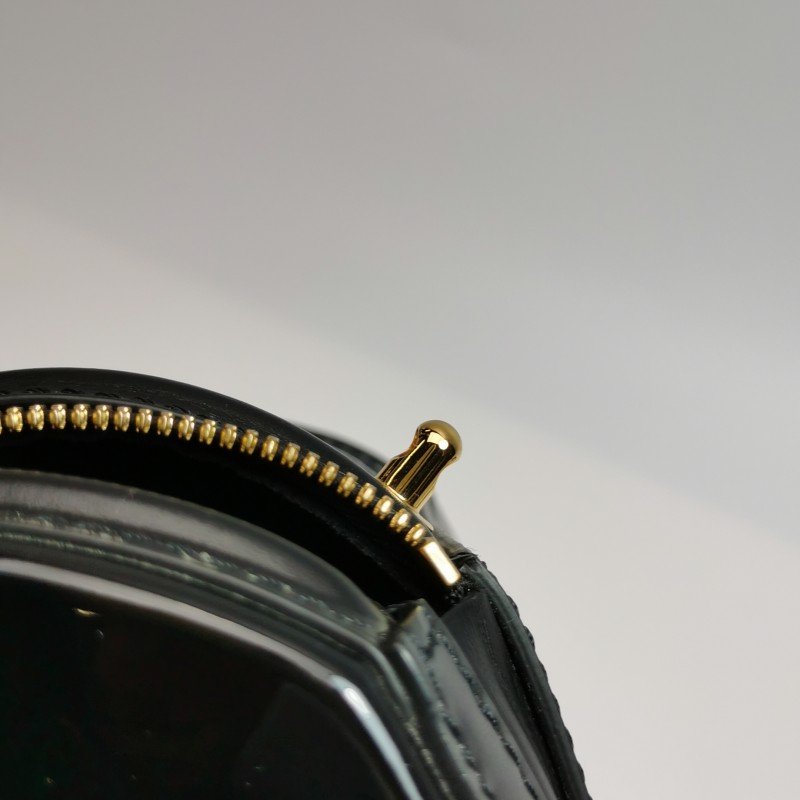 Louis Vuitton (LV) Cannes 發財桶 小號 牛皮漆皮 壓紋 老花 斜背包 單肩包-12