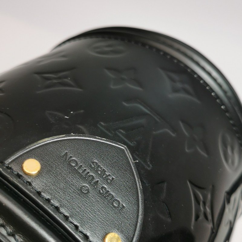 Louis Vuitton (LV) Cannes 發財桶 小號 牛皮漆皮 壓紋 老花 斜背包 單肩包-14