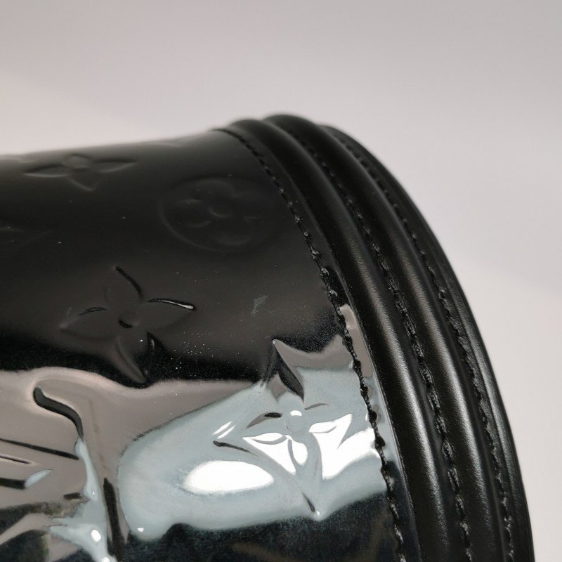 Louis Vuitton (LV) Cannes 發財桶 小號 牛皮漆皮 壓紋 老花 斜背包 單肩包-16