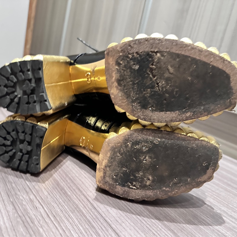 Dior 黑色褶皺頂級小羊皮踝靴-10