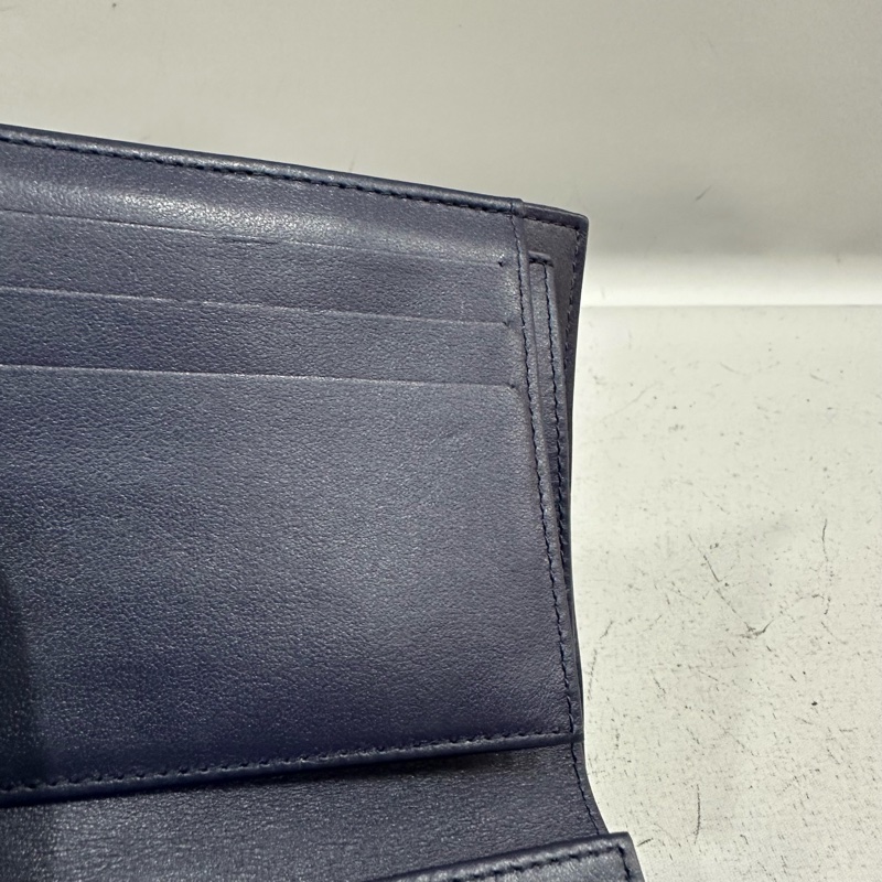 Chanel AP0231 閃電紫色荔枝皮金釦三折短夾-25