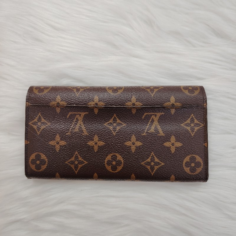 LV Sarah 棕色 老花 塗層帆布 大號 棕色内里-1