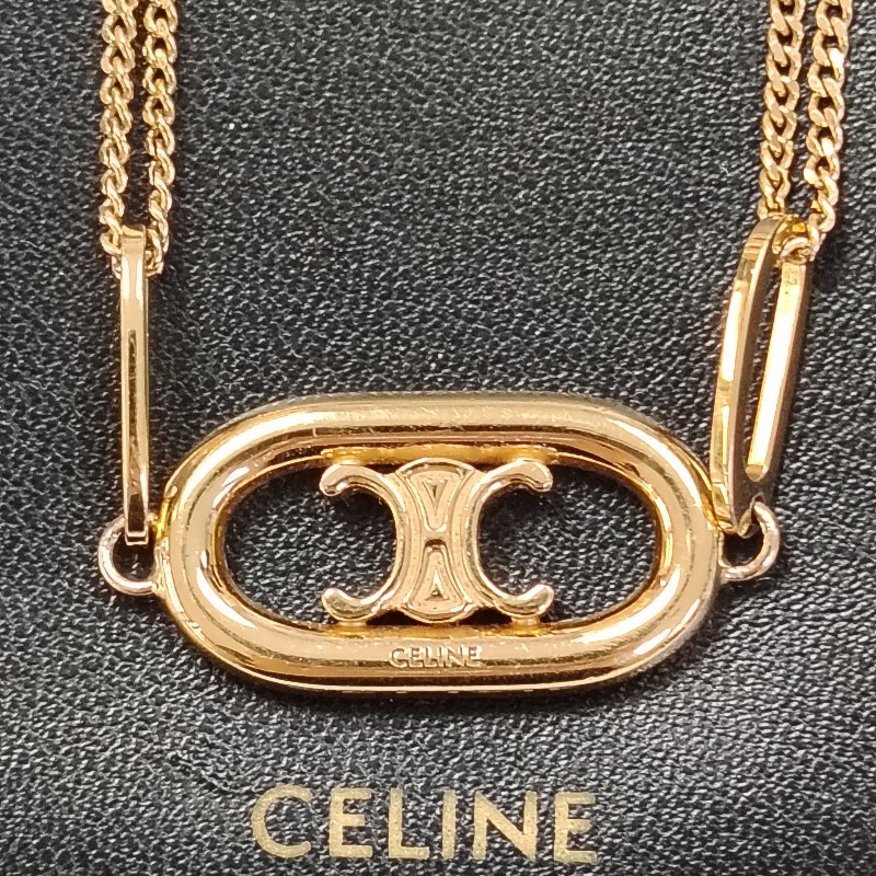 Celine TRIOMPHE金色飾面手鏈-4