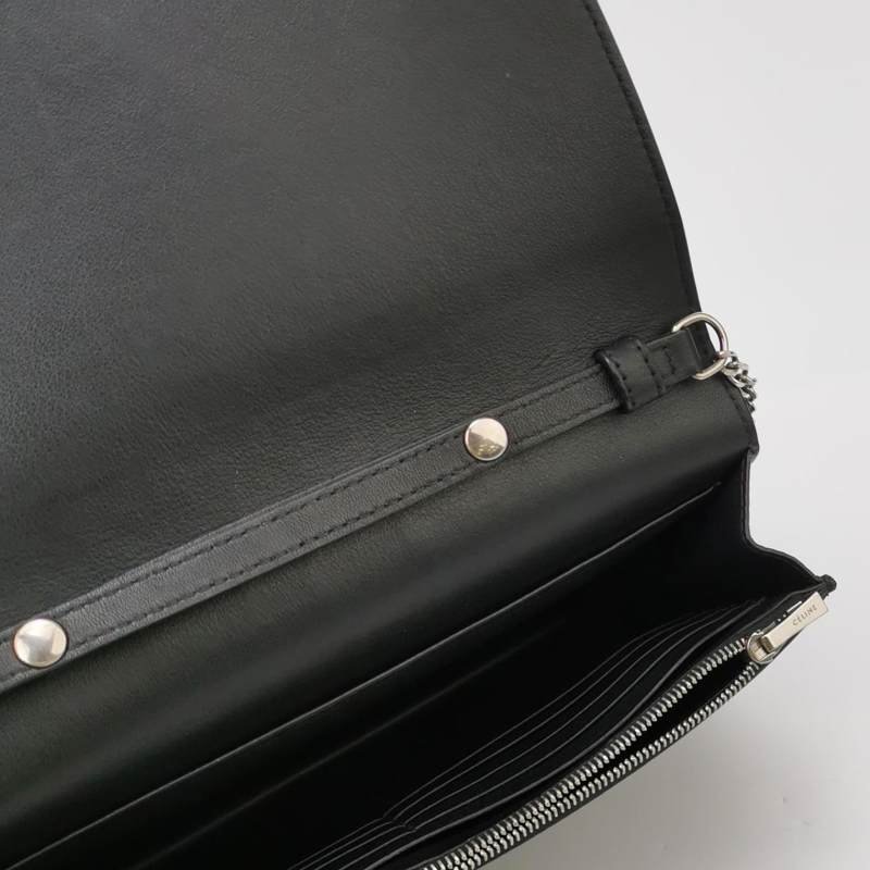 Celine Frame 羊皮 拼色 字母logo 畫框造型 斜背包 單肩包-5
