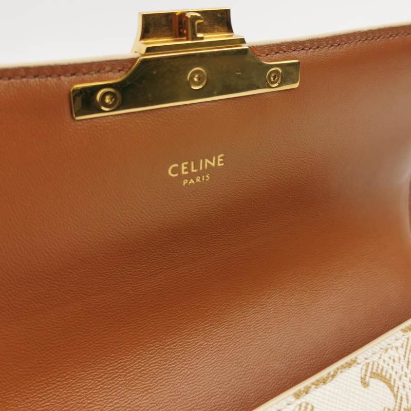 Celine Claude 凱旋門 牛皮 標誌印花 單肩包【再降價】-7