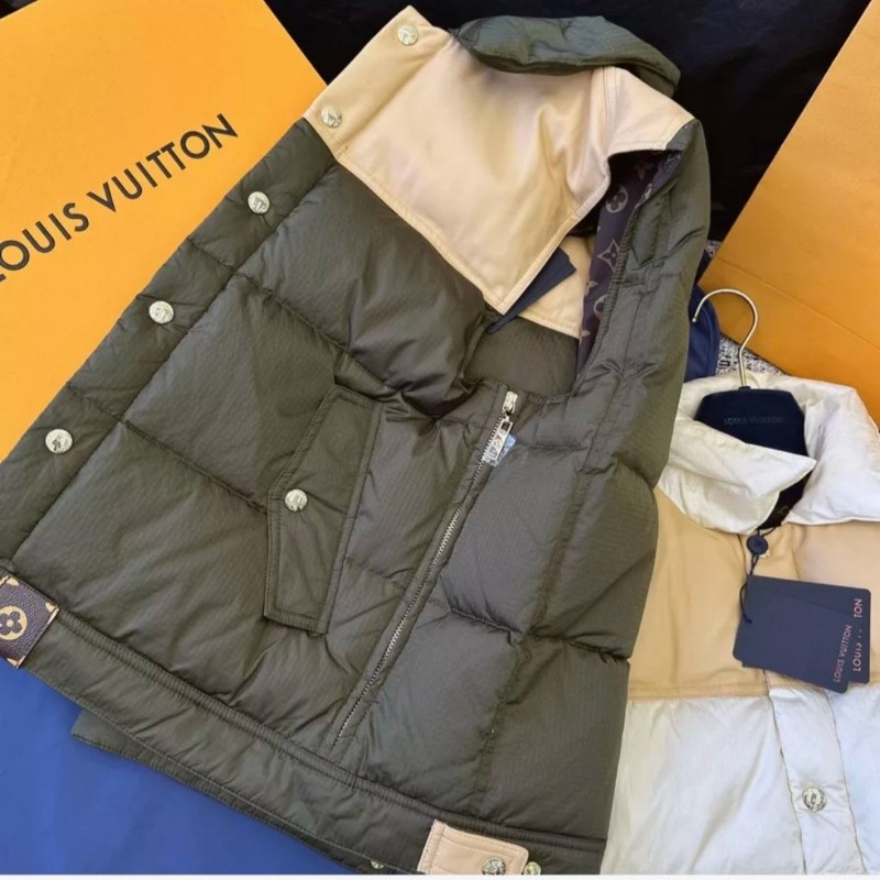 原價18萬／LV羽絨背心／日本二手精品店展示衣-8