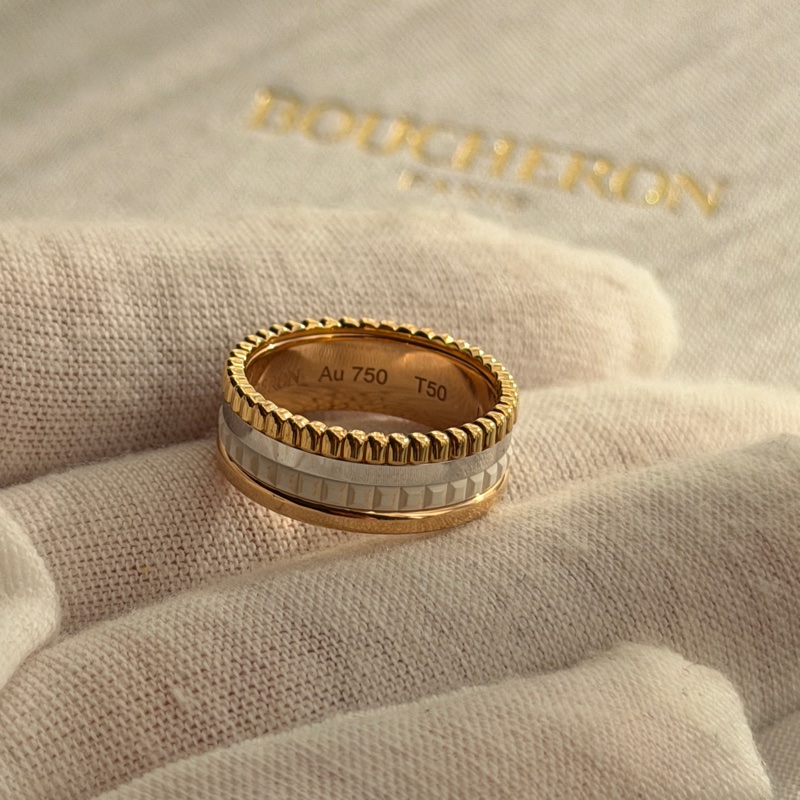 寶詩龍BOUCHERON QUATRE WHITE系列戒指T50-28