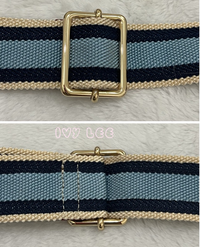CHLOE MINI CHLOE C 條紋織帶拼小牛皮 手提包 斜背包 焦糖棕 正品 二手精品-8