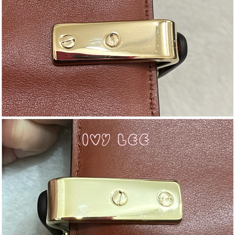 CHLOE MINI CHLOE C 條紋織帶拼小牛皮 手提包 斜背包 焦糖棕 正品 二手精品-17