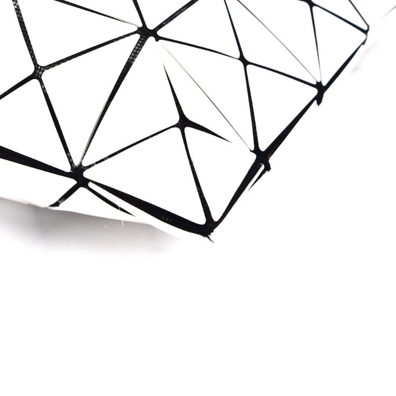 ISSEY MIYAKE三宅一生Lucent系列六格白色PVC托特包手提包挎包手袋-1