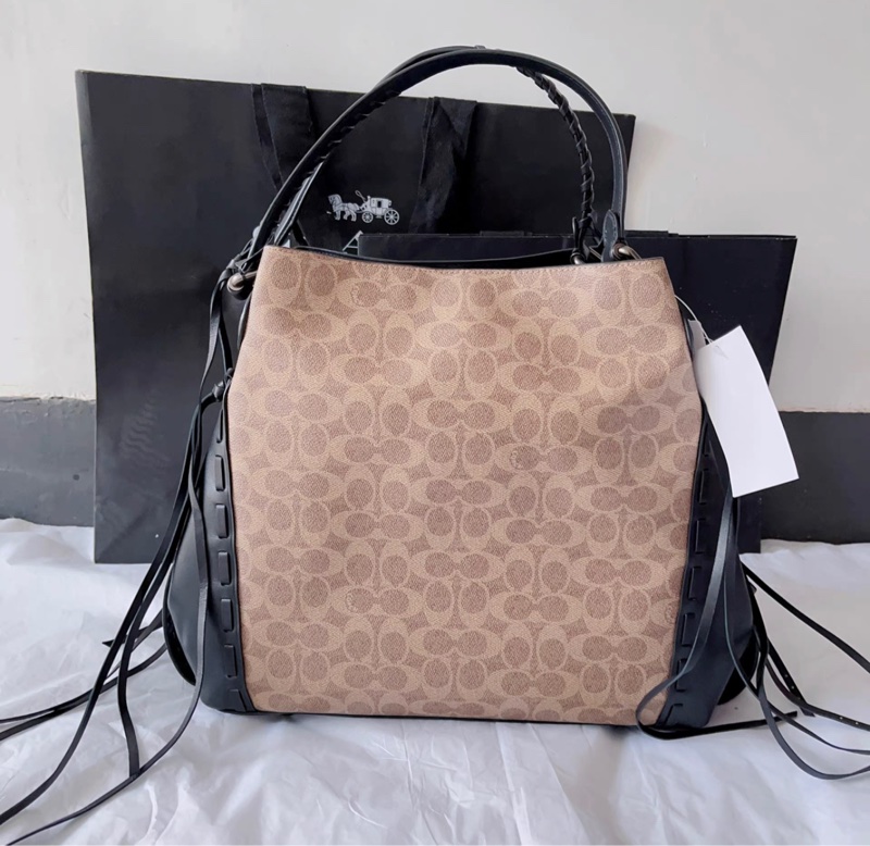 99新🌟 coach #流蘇 #機場包 #托特包 #hobo 腋下包-0