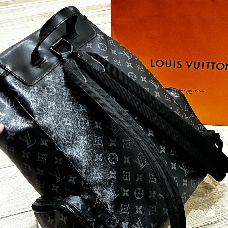 Louis Vuitton 黑老花Trio男士後背包-4