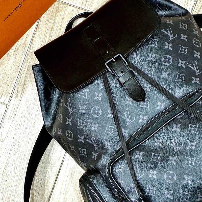 Louis Vuitton 黑老花Trio男士後背包-7