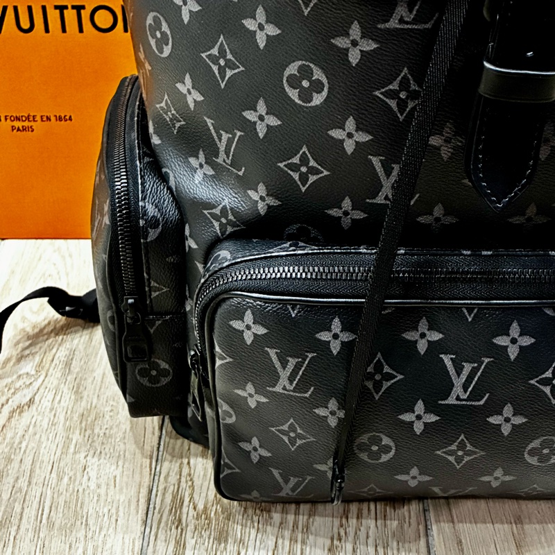 Louis Vuitton 黑老花Trio男士後背包-9