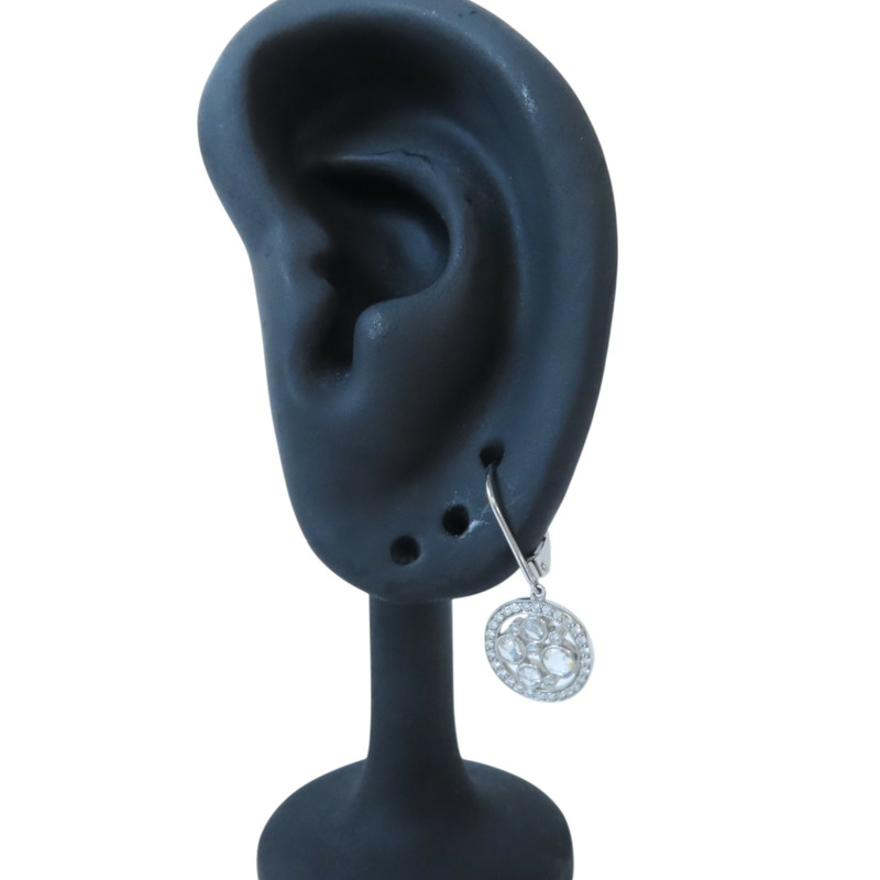 TIFFANY＆CO PT950鉑金Diamond Drop Earrings鑽石耳環-8