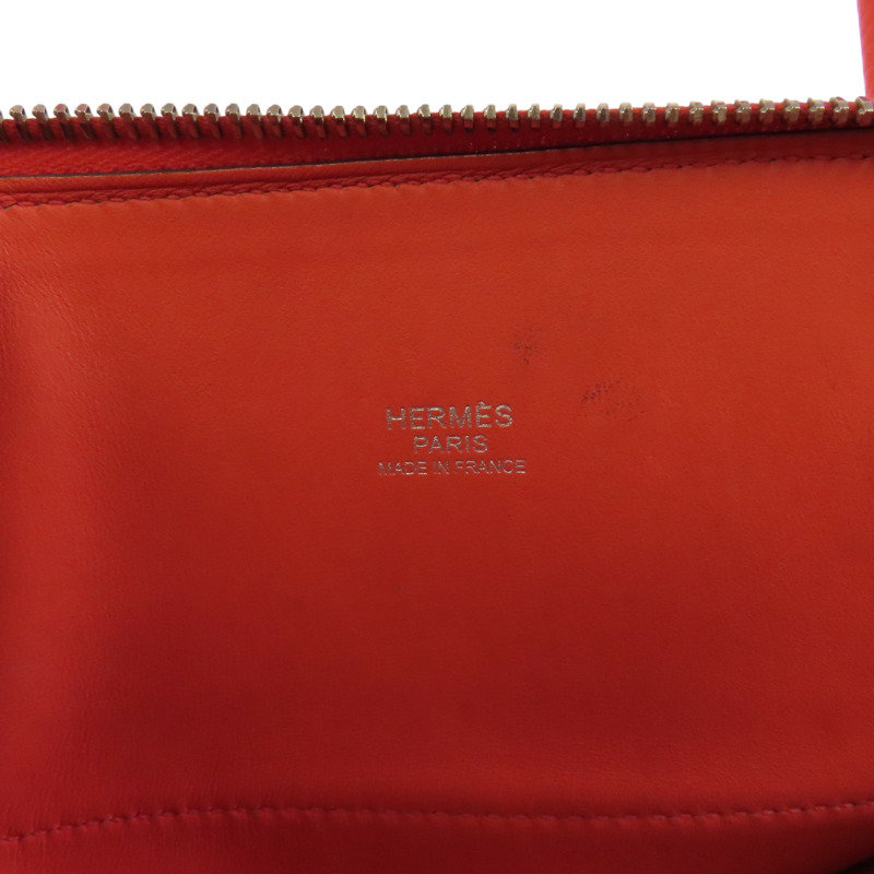 HERMES Epsom皮革Bolide 27銀扣肩背袋-5