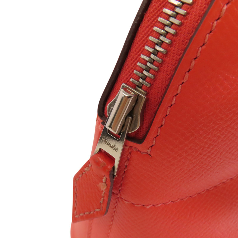 HERMES Epsom皮革Bolide 27銀扣肩背袋-8