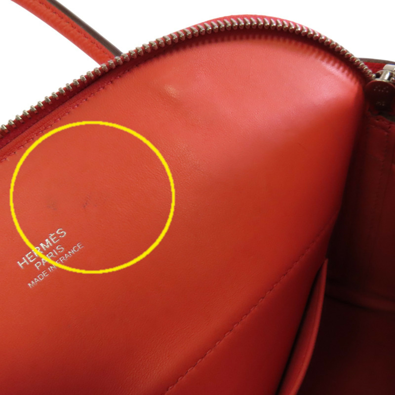 HERMES Epsom皮革Bolide 27銀扣肩背袋-16
