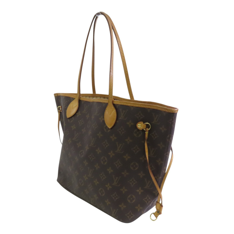 LOUIS VUITTON Monogram Neverfull MM金扣肩背袋-2