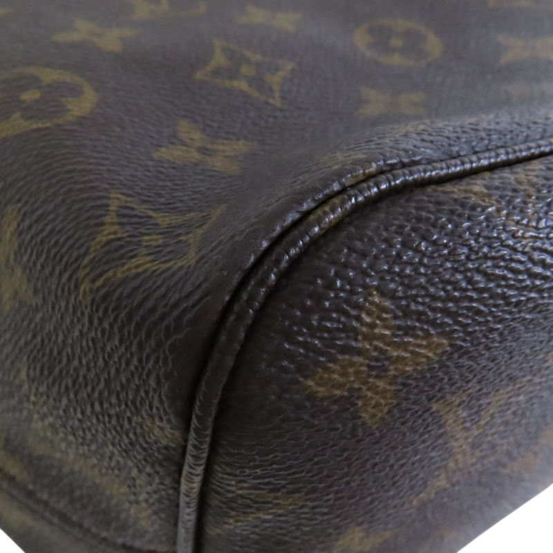 LOUIS VUITTON Monogram Neverfull MM金扣肩背袋-8