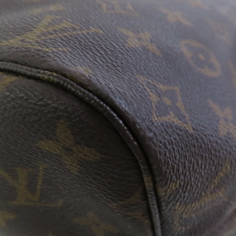 LOUIS VUITTON Monogram Neverfull MM金扣肩背袋-9