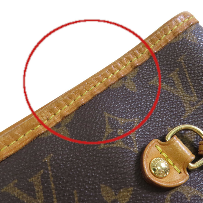 LOUIS VUITTON Monogram Neverfull MM金扣肩背袋-12