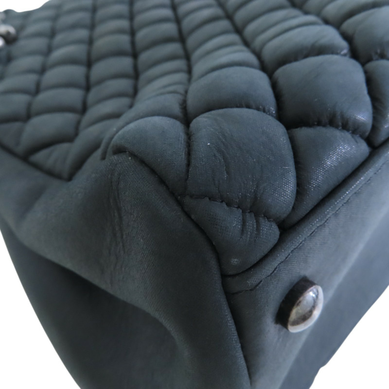 CHANEL 牛皮皮革Shoulder Bag銀扣鏈帶肩背袋-10
