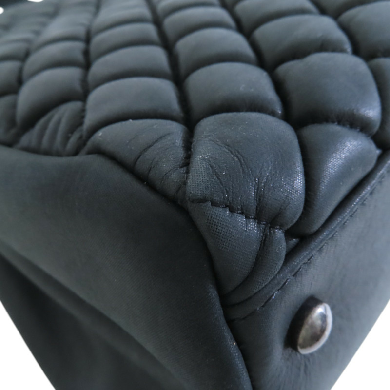 CHANEL 牛皮皮革Shoulder Bag銀扣鏈帶肩背袋-12