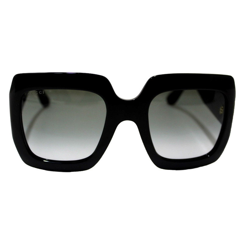 Gucci Black Oversized Square Frame Sunglasses GG0053S-1