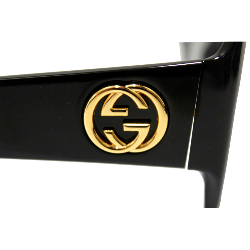 Gucci Black Oversized Square Frame Sunglasses GG0053S-6