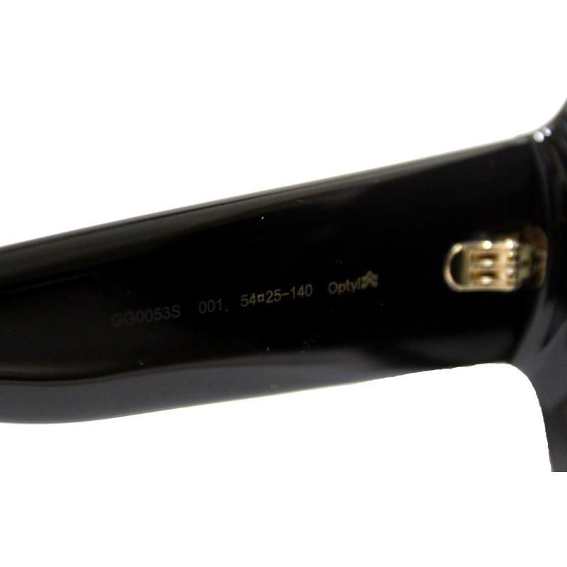 Gucci Black Oversized Square Frame Sunglasses GG0053S-13