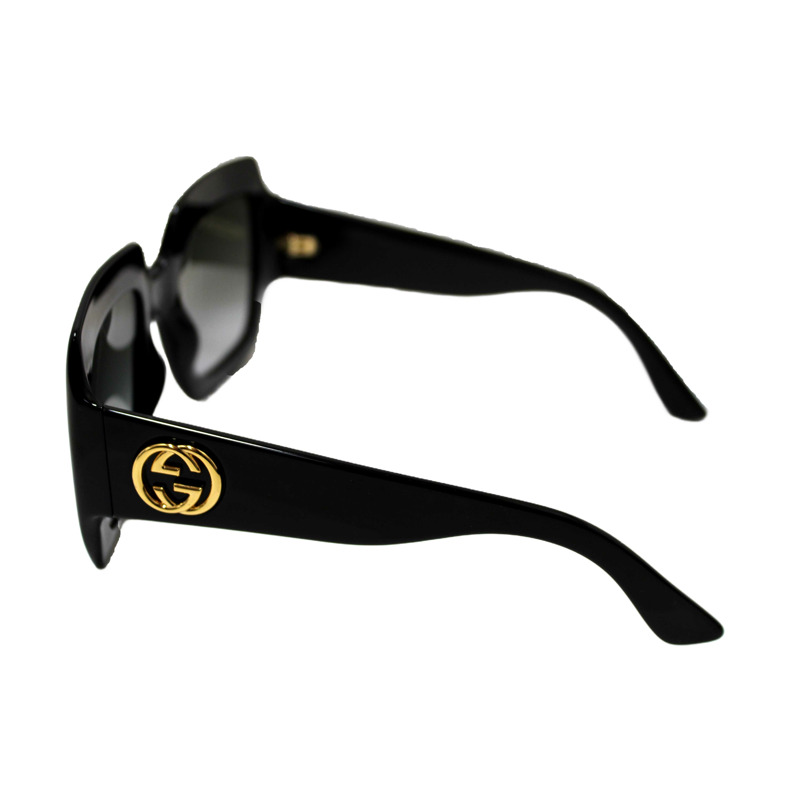 Gucci Black Oversized Square Frame Sunglasses GG0053S-14