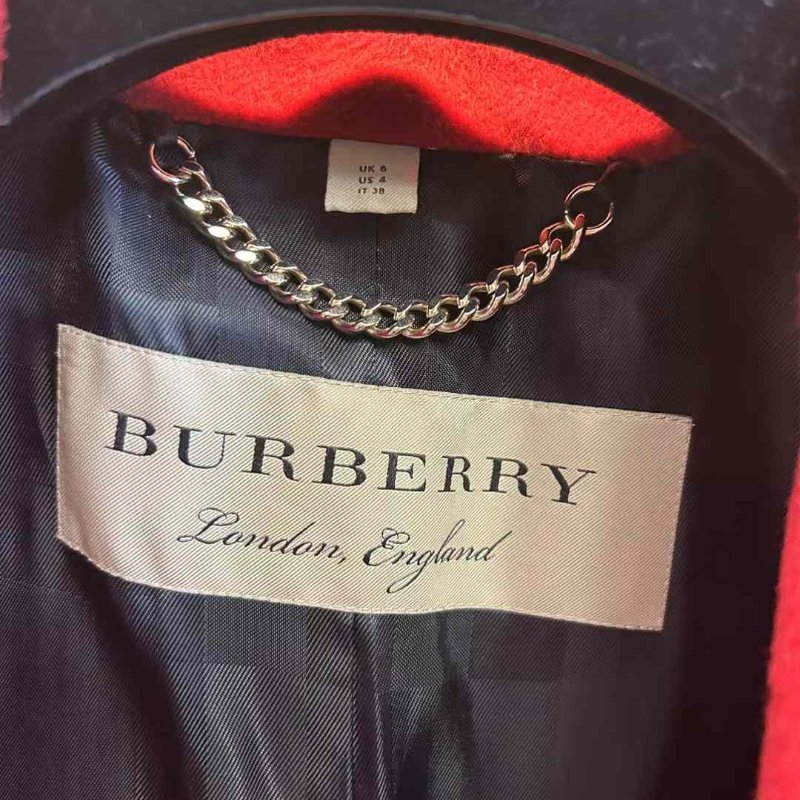 Burberry 羊毛大衣 uk6 寬鬆 非常新-1