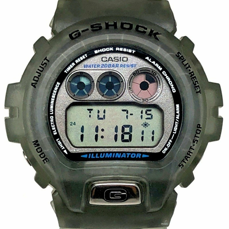 G-SHOCK CASIO DW-6900WF-8T 98法國世界盃官方授權合作款,鏤空灰色。 1998年5月發售。三國丘店有售。 ITTG6TCZBKSO-0